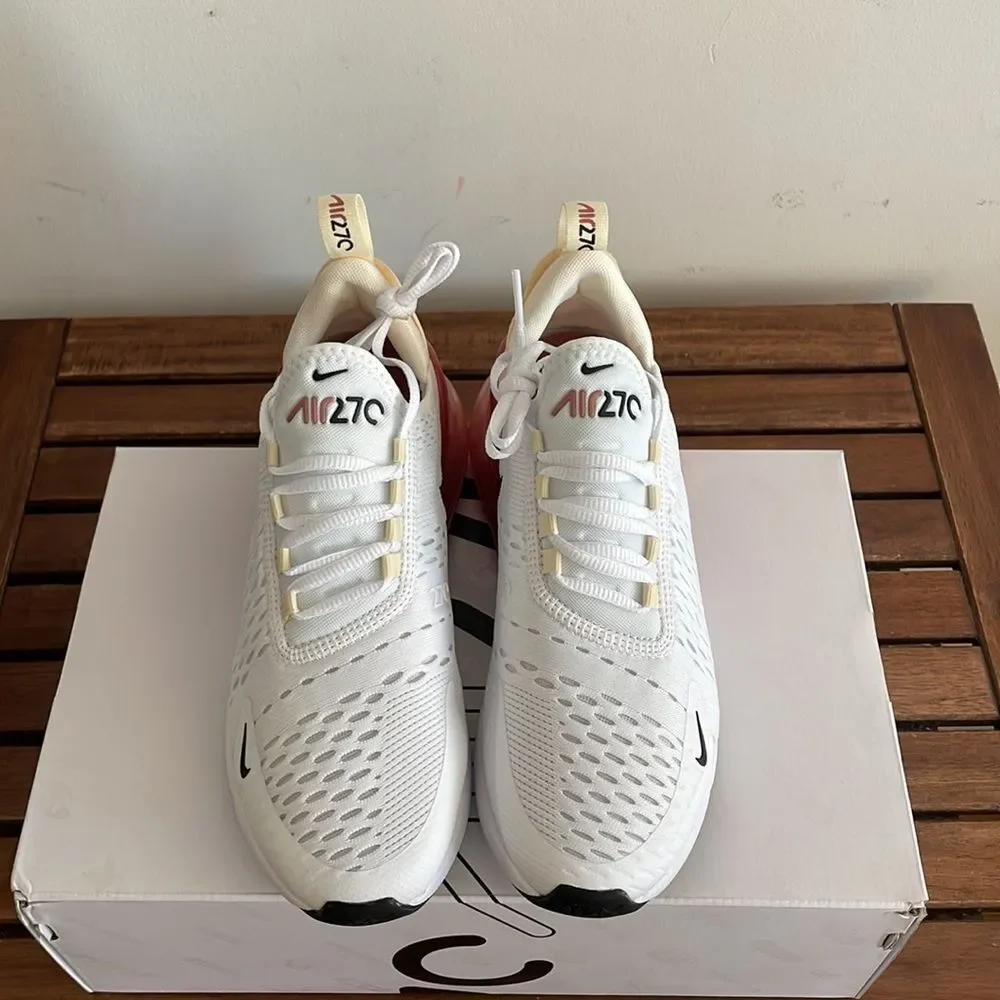 Nike Air Max 270 White Pale Ivory US Women Size 6.5/UK 4/EU 37.5(AH6789-123)